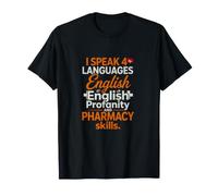 Inscription Amusante en 4 Langues anglaises et blasphèmes T-Shirt