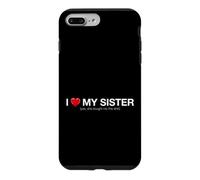 Inscription Amusante en Forme de cœur « My Sister She Bought This » Coque pour iPhone 7 Plus/8 Plus