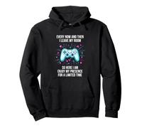 Inscription Amusante « Every Now and Then Leave My Room » Sweat à Capuche