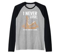 Inscription Amusante : « I Never Lose Either I Win Or I Learn Chess » Manche Raglan