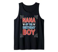 Inscription Amusante « Nana of The Birthday Boy Spider » sur Le thème de Grand-mère Débardeur