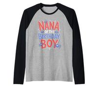 Inscription Amusante « Nana of The Birthday Boy Spider » sur Le thème de Grand-mère Manche Raglan