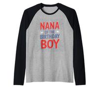 Inscription Amusante « Nana of The Birthday Boy Spider » sur Le thème de Grand-mère Manche Raglan