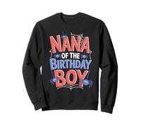 Inscription Amusante « Nana of The Birthday Boy Spider » sur Le thème de Grand-mère Sweatshirt