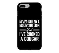 Inscription Amusante : « Never Killed Mountain Lion But Choked Cougar » Coque pour iPhone 7 Plus/8 Plus