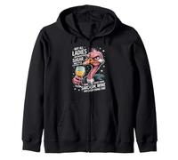 Inscription Amusante « Not All Ladies Made from Sugar and Spice Women » Sweat à Capuche