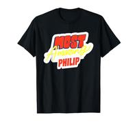 Inscription Amusante Philip Most Amazing Philip T-Shirt Graphique avec Valeur