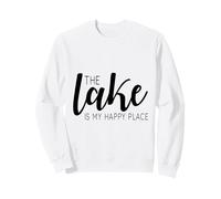 Inscription Amusante « The Lake is My Happy Place » Sweatshirt