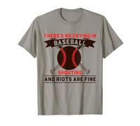 Inscription Amusante « There is No Crying in Baseball » T-Shirt