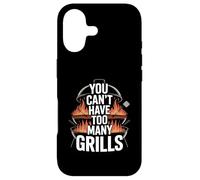 Inscription Amusante « You Cant Have Too Many Grills » pour Barbecue Coque pour iPhone 17