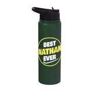 Inscription « Best Nathan Ever » Stainless Steel Insulated Water Bottle