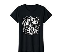 Inscription « Beste Freunde Seit 40 Jahren Freundschaft » T-Shirt Graphique avec Valeur