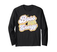 Inscription « Boss Energy Confident Ambition » Manche Longue