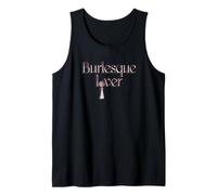 Inscription Burlesque Lover avec Pompon Glamour Débardeur
