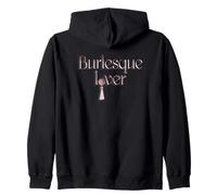 Inscription Burlesque Lover avec Pompon Glamour Sweat à Capuche
