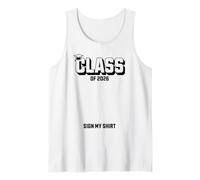 Inscription « Class of 2026 » pour commémoration de l'étudiant Débardeur