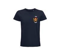 Inscription Cœur T-Shirt « Papa Poule » - Le Cadeau Parfait pour Célébrer Votre Papa (FR/ES, Alpha/Lettres, M, Taille Normale, Taille Normale, Bleu)