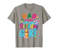Inscription « Dad of The Birthday Girl Pool Party Beach Family Matching » T-Shirt