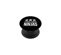Inscription drôle strictement pour Mes Ninjas Sarcastique PopSockets PopGrip Adhésif
