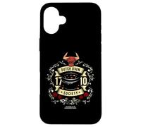 Inscription Dutch Oven Society et tête de bœuf Coque pour iPhone 16 Plus