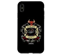 Inscription Dutch Oven Society et tête de bœuf Coque pour iPhone XS Max