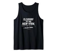 Inscription « Elsdorf ist Wie New York, nur Ganz Anders » Débardeur