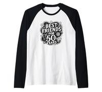 Inscription en Allemand « Beste Freunde Seit 50 Jahren Freundschaft » Manche Raglan
