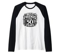 Inscription en Allemand « Beste Freunde Seit 50 Jahren Freundschaft » Manche Raglan