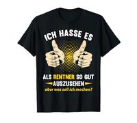 Inscription en allemand « Rentnerin Ruhestand Rentner » T-Shirt