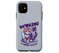Inscription en Allemand « Working Hard Or Hardly Working » Coque pour iPhone 11