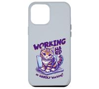 Inscription en Allemand « Working Hard Or Hardly Working » Coque pour iPhone 12 Pro Max