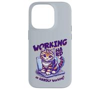 Inscription en Allemand « Working Hard Or Hardly Working » Coque pour iPhone 14 Pro