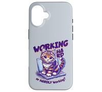 Inscription en Allemand « Working Hard Or Hardly Working » Coque pour iPhone 16