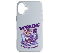Inscription en Allemand « Working Hard Or Hardly Working » Coque pour iPhone 16 Plus