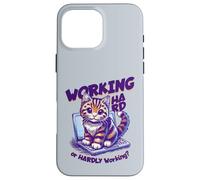 Inscription en Allemand « Working Hard Or Hardly Working » Coque pour iPhone 16 Pro Max