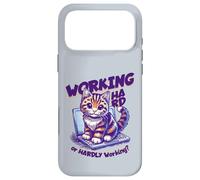 Inscription en Allemand « Working Hard Or Hardly Working » Coque pour iPhone 17 Pro Max