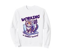 Inscription en Allemand « Working Hard Or Hardly Working » Sweatshirt