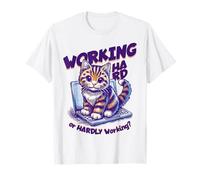Inscription en Allemand « Working Hard Or Hardly Working » T-Shirt