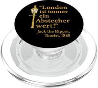Inscription en Anglais « Jack The Ripper Humour » de Londres 1888 PopSockets PopGrip pour MagSafe