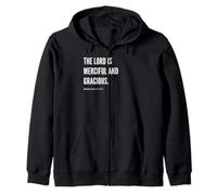 Inscription en anglais « The Lord Is Merciful and Gracious » Sweat à Capuche