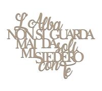 Inscription en Bois L'aube ne se Regarde jamais Depuis Le Soleil - Citation D'Amore, idée Cadeau écrite décorative Faite à la Main, décoration