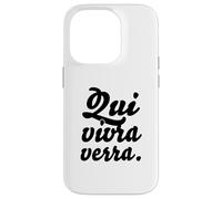 Inscription et Dictons français Tendance : « Qui vivra Vera » Coque pour iPhone 14 Pro