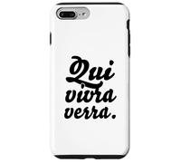 Inscription et Dictons français Tendance : « Qui vivra Vera » Coque pour iPhone 7 Plus/8 Plus