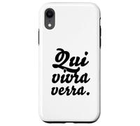 Inscription et Dictons français Tendance : « Qui vivra Vera » Coque pour iPhone XR