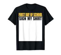 Inscription « First Day of School » « My Shirt Back to School » T-Shirt