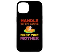 Inscription « First Time Mother Mom Mum New Born Baby » Coque pour iPhone 13