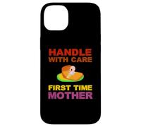 Inscription « First Time Mother Mom Mum New Born Baby » Coque pour iPhone 14 Plus