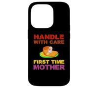 Inscription « First Time Mother Mom Mum New Born Baby » Coque pour iPhone 14 Pro