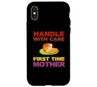 Inscription « First Time Mother Mom Mum New Born Baby » Coque pour iPhone X/XS