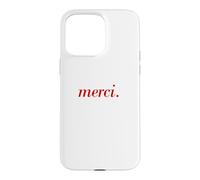 Inscription française Merci Paris Vacances Français Citation Coque pour iPhone 15 Pro Max